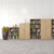 Deluxe bookcase 2000mm high with 4 shelves - Nebraska Oak