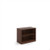 Deluxe bookcase 800mm high with 1 shelf - Walnut