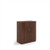 Deluxe double door cupboard 1200mm high with 2 shelves - Walnut