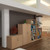 Deluxe double door cupboard 2000mm high with 4 shelves - Grey Oak