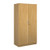 Deluxe double door cupboard 2000mm high with 4 shelves - oak