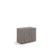 Deluxe double door cupboard 800mm high with 1 shelf - Grey Oak