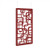 Bygone Hanging Panel 1200w - Pure Red