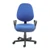 Bilbao fabric operators chair with fixed arms - blue