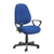 Bilbao fabric operators chair with fixed arms - blue