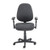 Bilbao fabric operators chair with adjustable arms - charcoal