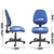Bilbao fabric operators chair with no arms - blue