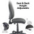 Bilbao fabric operators chair with no arms - charcoal