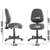 Bilbao fabric operators chair with no arms - charcoal