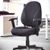 Bilbao fabric operators chair with lumbar support and no arms - blue
