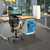 Bisley A4 home filer with 2 drawers - grey with blue drawers