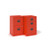 Bisley A4 home filer with 2 drawers - red