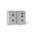 Bisley A4 home filer with 2 drawers - silver
