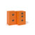 Bisley A4 home filer with 3 drawers - orange