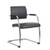 Bruges meeting room cantilever chair (pack of 2) - black bonded leather