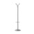 Callisto coat stand with 4 coat hooks and 4 umbrella hooks - Grey & transparent