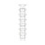 Cass wall mounted steel & wire display unit 7x A4 compartments - Silver