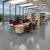 Contract 25 straight desk with graphite cantilever leg 1000mm x 800mm - beech top