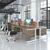 Contract 25 straight desk with 2 drawer pedestal and white cantilever leg 1400mm x 800mm - white top