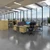Contract 25 straight desk with 2 and 3 drawer pedestals and white cantilever leg 1600mm x 800mm - oak top