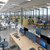 Contract 25 straight desk with graphite H-Frame leg 1000mm x 800mm - beech top