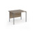 Contract 25 straight desk with graphite H-Frame leg 1000mm x 800mm - Nebraska Oak Top