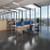 Contract 25 straight desk with white H-Frame leg 1200mm x 800mm - beech top