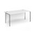Contract 25 straight desk with graphite H-Frame leg 1600mm x 800mm - white top