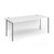 Contract 25 straight desk with graphite H-Frame leg 1800mm x 800mm - white top