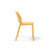 Contra one piece polypropylene chair in yellow