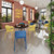 Contra one piece polypropylene chair with integrated arms in white