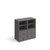 Universal cube storage unit 875mm high on glides with 2 matching shelves and 2 sets of drawers - grey with grey inserts