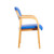 Dart wooden frame stackable chair with fixed arms - made to order