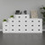 Steel 3 drawer contract filing cabinet 1016mm high - white