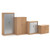 Systems double door cupboard 1200mm high - beech