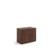 Systems double door cupboard 800mm high - Walnut
