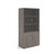 Deluxe combination unit with glass upper doors 2000mm high with 4 shelves - Grey Oak