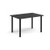 Rectangular black radial leg meeting table 1200mm x 800mm - black