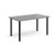 Rectangular black radial leg meeting table 1400mm x 800mm - onyx grey