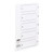 Concord Classic Index 1-5 Mylar-reinforced Punched 4 Holes 150gsm A4 White Ref 00501/CS5