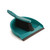 Dustpan and Brush Set Soft Bristles Green [SET]