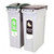 Rubbermaid Slim Jim Bin Starter Pack Includes x2 Recycling Bins 87 Litres Each Green/Black Ref 1876489