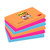 Post-it Super Sticky Colour Notes Pad 90 Sheets Bangkok 76x127mm Ref 655-6SS-EG [Pack 6]