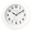 5 Star Facilities Wall Clock Plastic 12 Hour Dial Diameter 250mm White