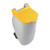Designer Mobile Recycling Wheelie Bin for Plastic 90 Litre Capacity 420x500x930mm Yellow