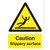 Stewart Superior Caution Slippery Surface Sign W150xH200mm Self-adhesive Vinyl Ref WO134SAV