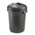 Refuse Bin Secure Push On Lid 80 Litre Black