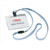 Durable Visitor Name Badges with Textile Lanyard with Safety Closure Grey Ref 8139-10 [Pack 10]