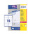 Avery Addressing Labels Laser Jam-free 16 per Sheet 99.1x33.9mm White Ref L7162-250 [4000 Labels]