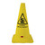 Safety Cone PVC Caution Slippery Surface H500mm Yellow/Black text